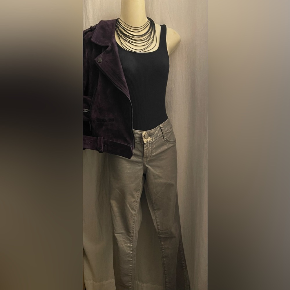 SUPER SKINNY METALLIC JEANS
